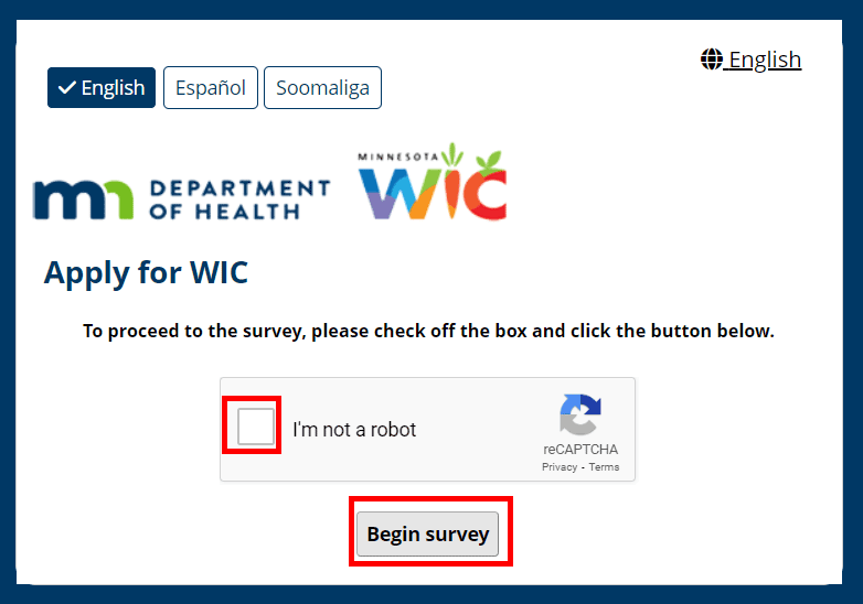 Apply For Minnesota WIC Online