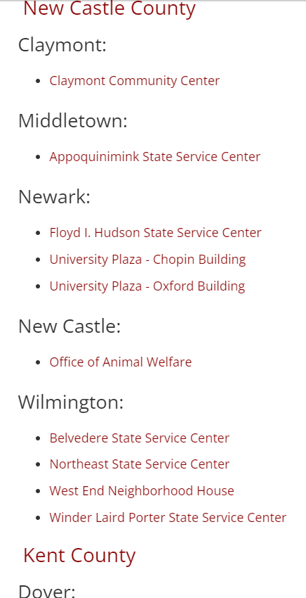 Delaware WIC Local Office