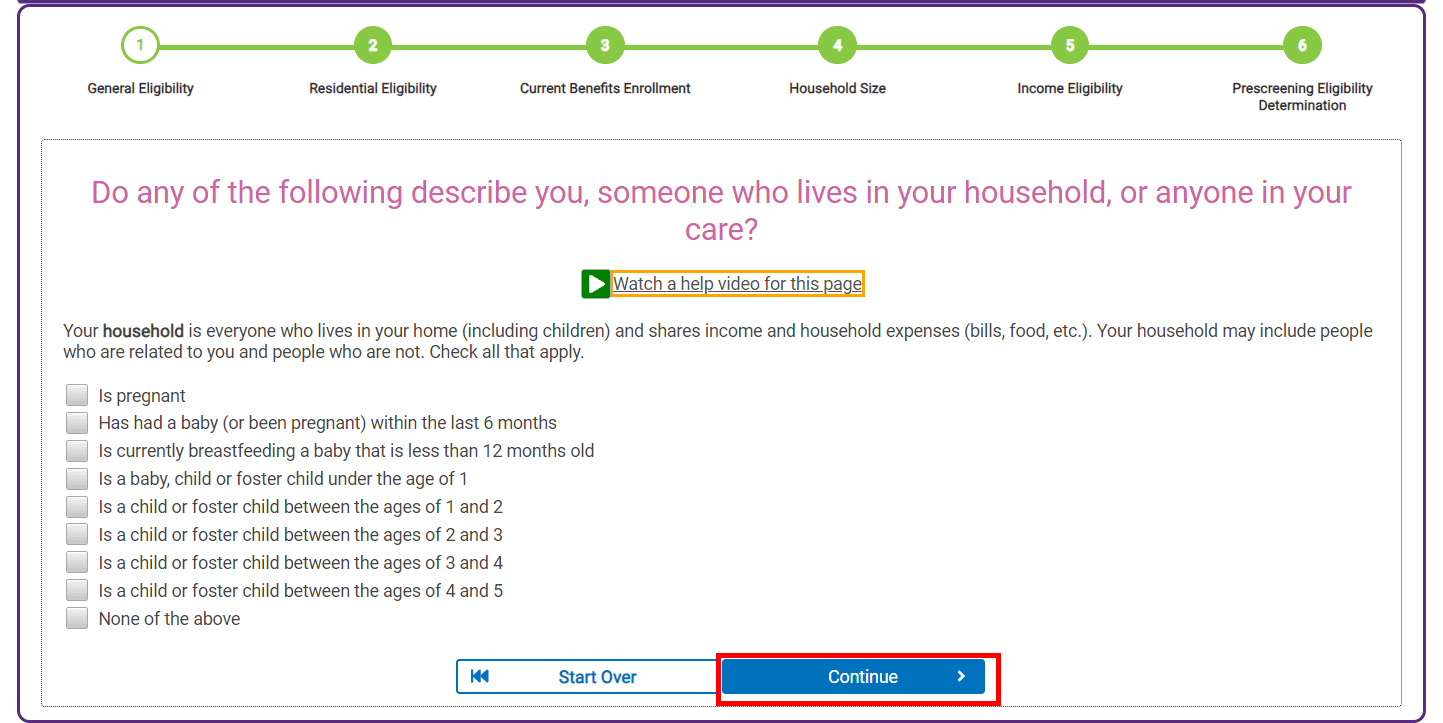 How to determine WIC eligibility