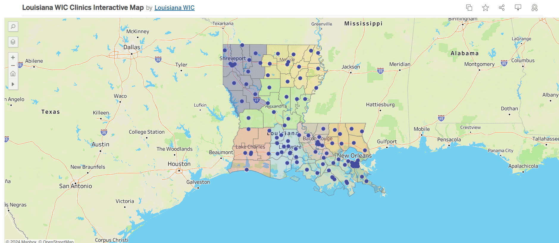 Locate Louisiana WIC Clinic office
